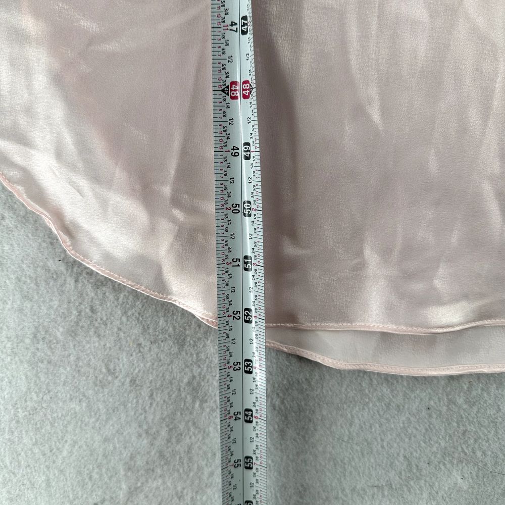 Vintage Barbizon Baby‎ Pink Slip Dress Nightie SMALL Lace Large Flowers Detailed - Picture 12 of 13